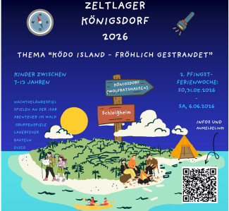 Werbung für Zeltlager